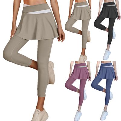 Damskie legginsy do jogi i fitnessu, kieszenie boczne z wysokim stanem, obcisłe spodnie sportowe damskie na świeżym powietrzu