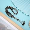 Resin Unisex Muslim Prayer Beads Round Rediing Words Rosary Worship Supplies Accessoryblack