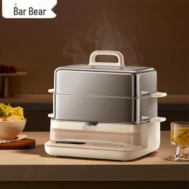 Bear Double-Layer 16.5L All-Steel Electric Food Steamer CN plug (adapter included)