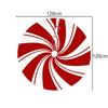 120cm Christmas Tree Skirt Red Swirl Peppermint Candy Snowman Reindeer Snowflake Xmas Home Party Decor Base Cover Carpet
