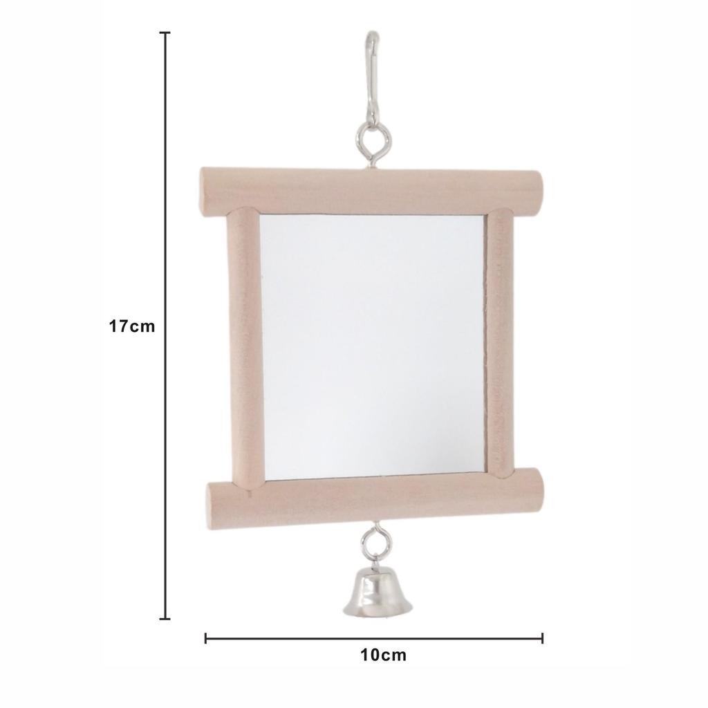 Parrot Toys Bird Toys Mirror: Round Bird Mirror