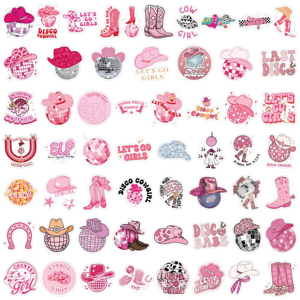 

55 Disco Cowgirl Waterproof Stickers for Planners, Stationery, Water Bottles & Computers