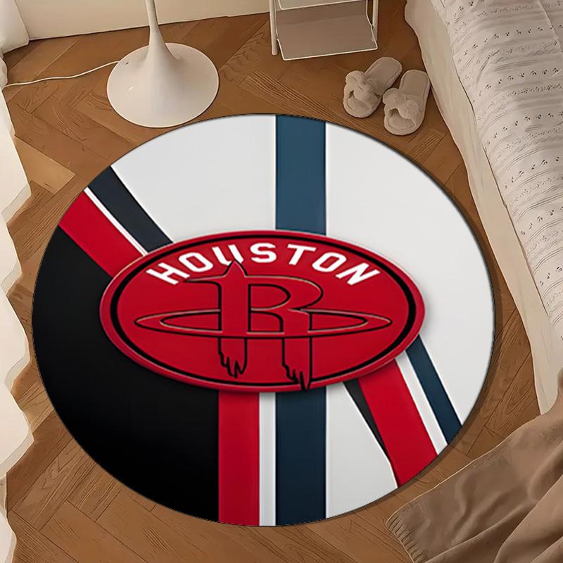 Rockets Team Art Round mat, Anti-slip Circle Carpet Chair rug For livingroom,Bedroom, doormat home decor Gift Christmas Gifts