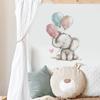 Cartoon Bear Elephant Balloon Star Wall Decals for Children's Room Bedroom Background Decoration Self Adhesive Wall Stickers
