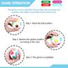 Luminous Stress Reliver Rainbow Ball Plastové puzzle vzdělávací hračky