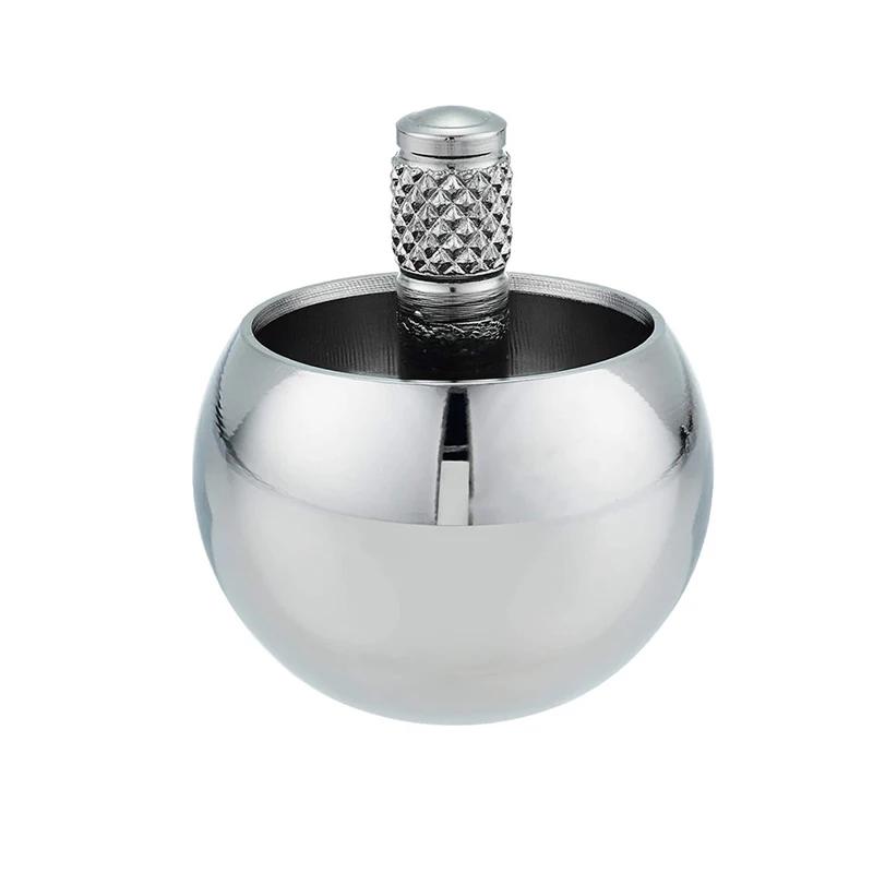 Metal Giroscópio Prata Pião de Mão Ponta dos Dedos Pequeno Ciclone Giroscópio Anti Estresse Brinquedos Fidget Para Adolescentes Adultos Presentes de Natal