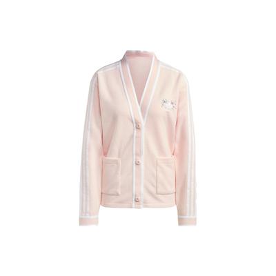 Trefoil Cherry Blossom Edycja Limitowana Sweter z Długim Rękawem i Dekoltem w Serek Damskie Topy Różowy IP3762