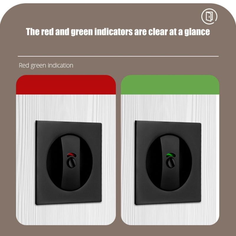 Contemporary Pocket Door Hardware Featuring Privacy Lock Latches Interior Sliding Door Lock Easy To Use for Square Door