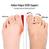 Silicone Hallux Valgus Corrector - Double Hole Toe Separator for Overlapping Valgus