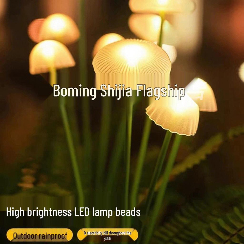 Solarquallen-Landschaftsleuchten: Dekorationen für Außenhof & Rasen, Atmosphäre & Pilzbeleuchtung