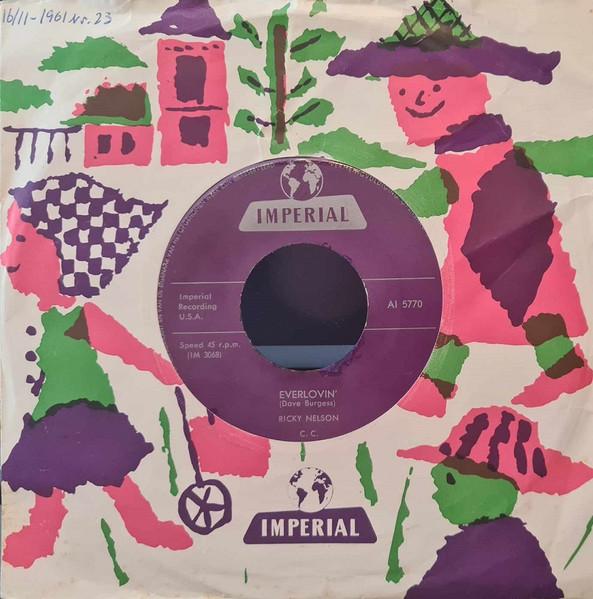

7inch Record RICKY NELSON 2 Everlovin AI5770 Imperial 1961 Netherland Rock Used