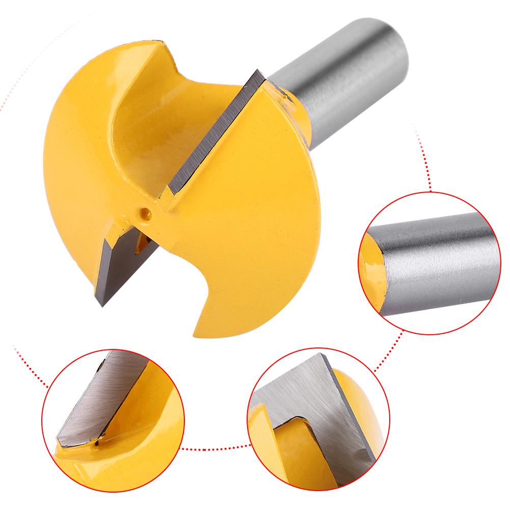 3pcs Set 12" Shank Bird"s Mouth Glue Joint Router Bit Woodworking Milling Cutter