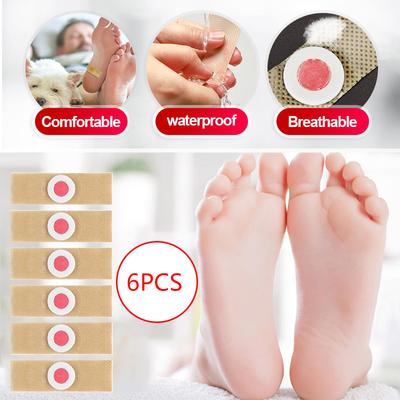6 Stück Medizinische Fußpflegepflaster Therapeutische Pads zur Entfernung von Hühneraugen und Hornhaut Entgiftung und Sommer-Fußpflege