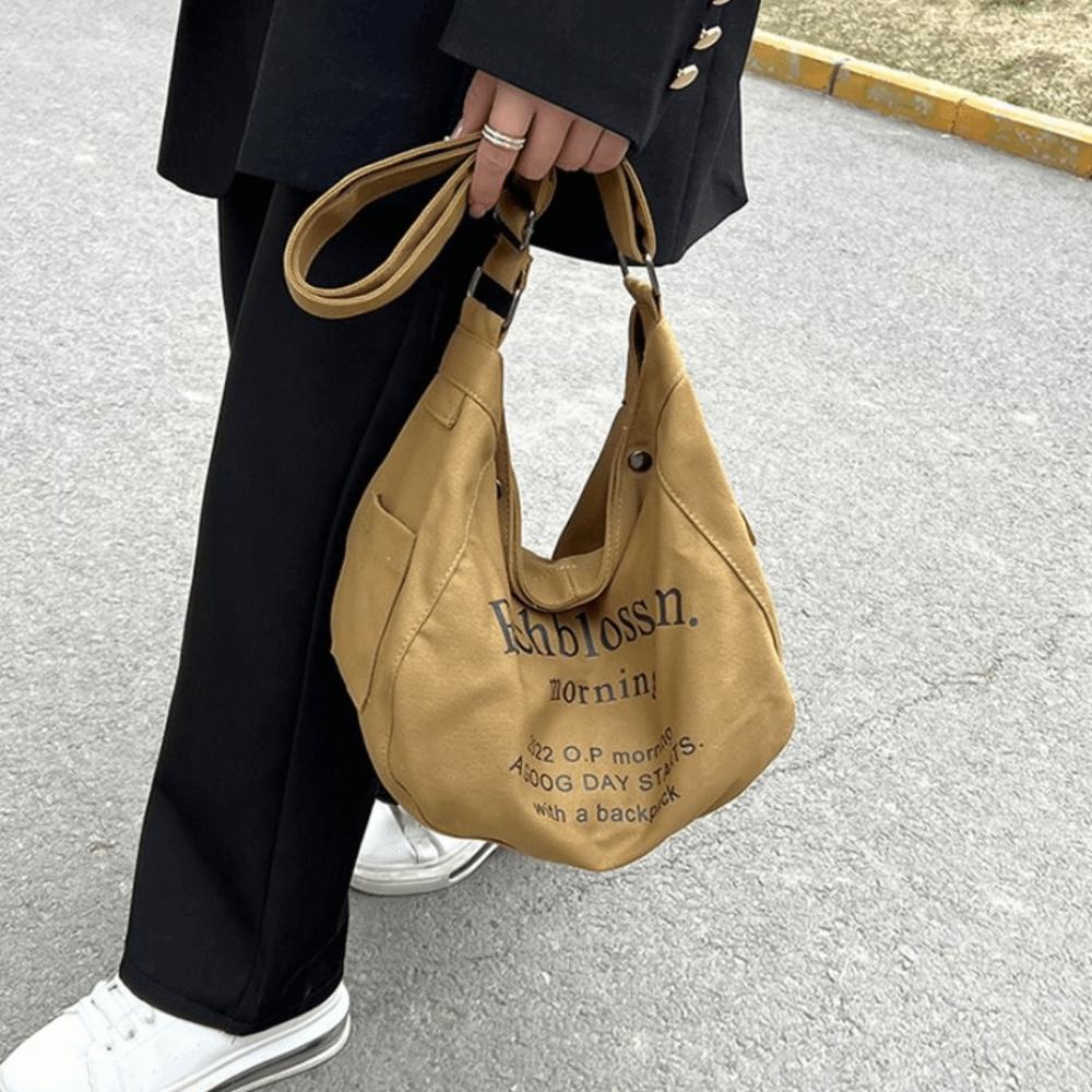 Large Capacity Student Crossbody Bag Korean Style Simple Handbag  Handbag