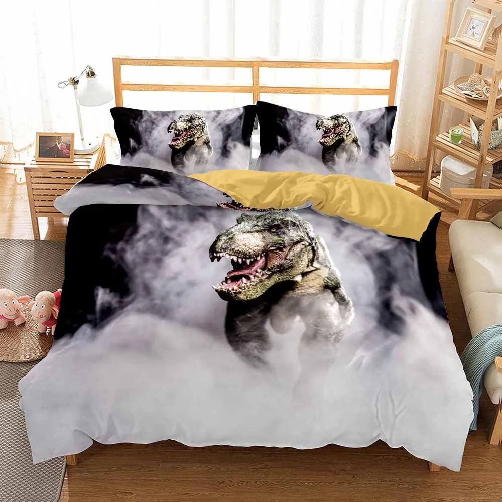 Dinosaur Bedding Sets Adults Winter Duvet Cover Sets Kidstwin Full Queen King Bedroom Set Bedclothes Home Comforter Cover Set
