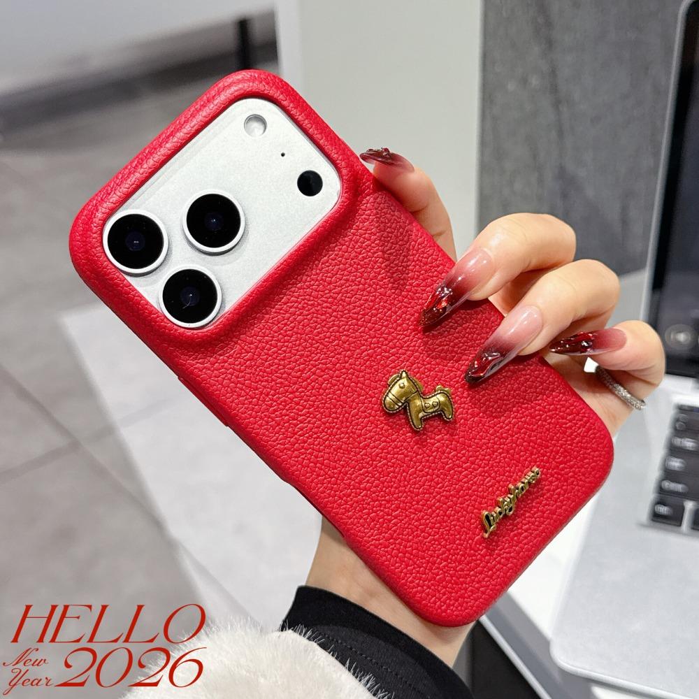 Modische Pony-Leder-Streifen-Hülle Für iphone 17 Air 16 15 14 13 12 Pro Max 17 Pro stoßfeste Schutzhülle Stoßfeste Abdeckung