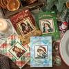 30pcs Retro Christmas Theme PET Stickers Creative Decoration DIY Junk Journal Scrapbook Aesthetic Material Craft Supplies