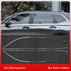Honda CRV Haoying B-Pillar Door Trim: Black Chrome Strips