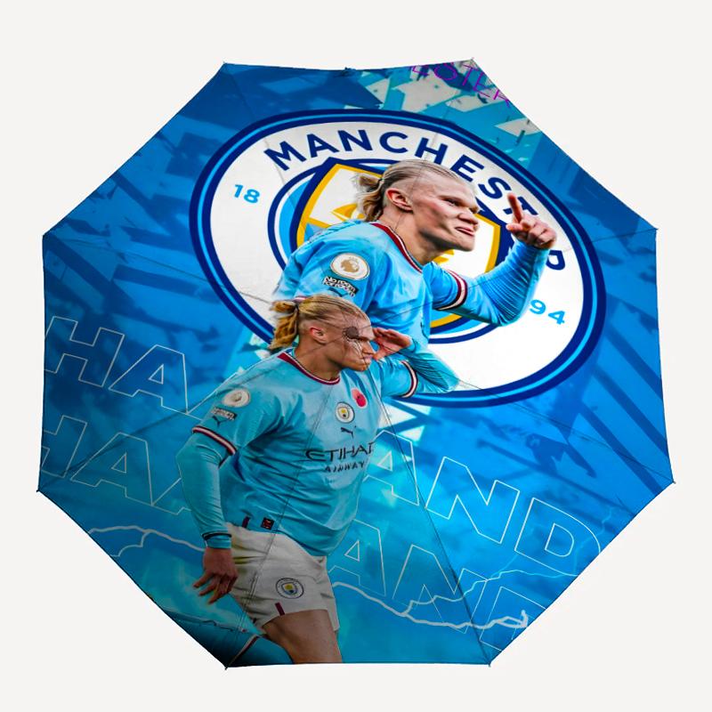 1pc H-Haaland Umbrella, Sun Protection, And UV Shielding. It Has Eight Sturdy Ribs for Outdoor Use And Perfect As a Holiday Gift