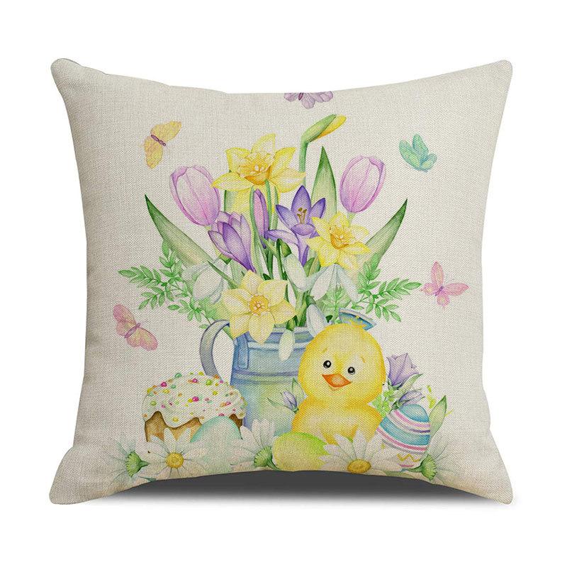 Rabbit Pillowcase Bedroom Sofa Bedside Pillowcase Universal for All Seasons Nordic Style Linen Material Home