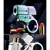 Toy Gun Stress Relief Ring EDC Mini Metal Agent Gold Finger Throwing Shell Fake Gun for Adults Boy Fingertip Gyro Fidget Spinner