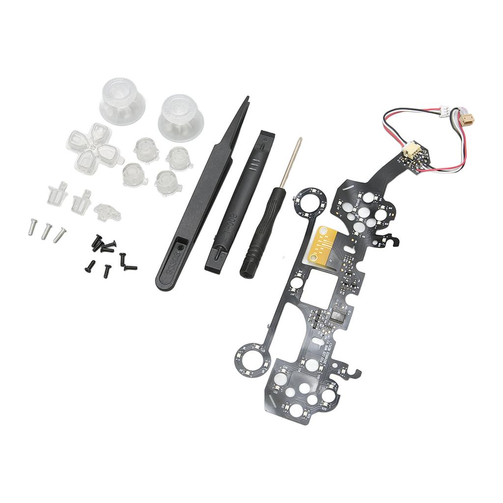 D-pad Osvětlená Tlačítka Sada DIY Vícebarevná Osvětlená Domácí Tlačítka na Přední Straně pro Ovladač PS5