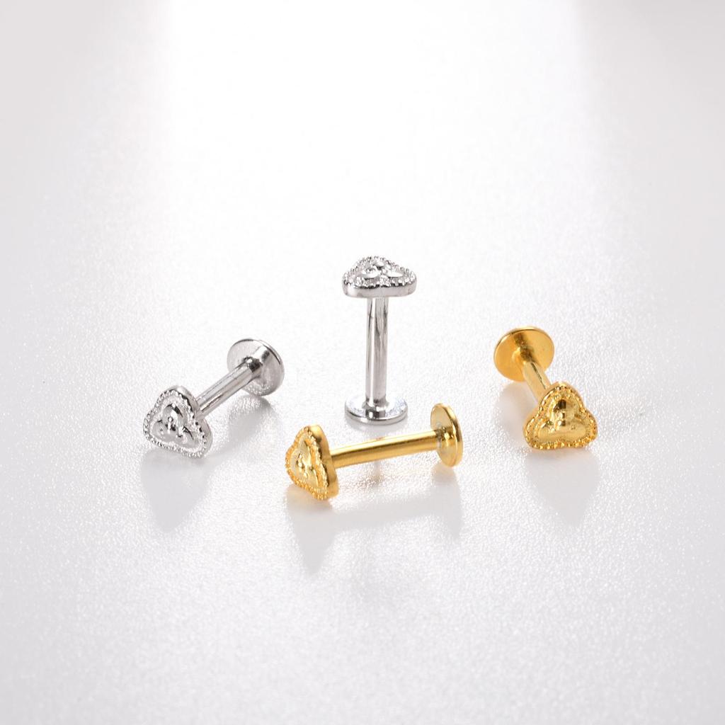 ANDYWEN 925 Sterlingsilber Gold Blume Zirkonia Ohrstecker Clips Piercing Frauen Feiner Schmuck