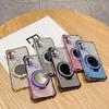 G30 G20 G10 Holder Ring Mirror Phone Case For Motorola Moto G10 G20 G30 G84 G54 G82 5G G52 G71S Soft 6D Plating Shockproof Cover