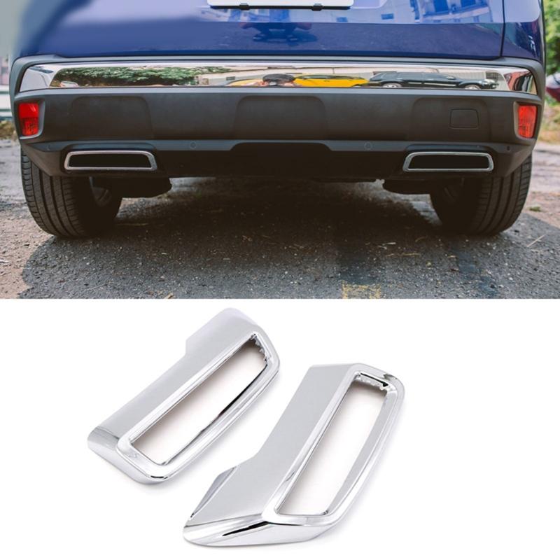 Exhaust Pipe Tail Cover Rear Exhaust Muffler End Pipe Cover Trim for Peugeot 3008 4008-5008 Allure 17-21 Car Accessories
