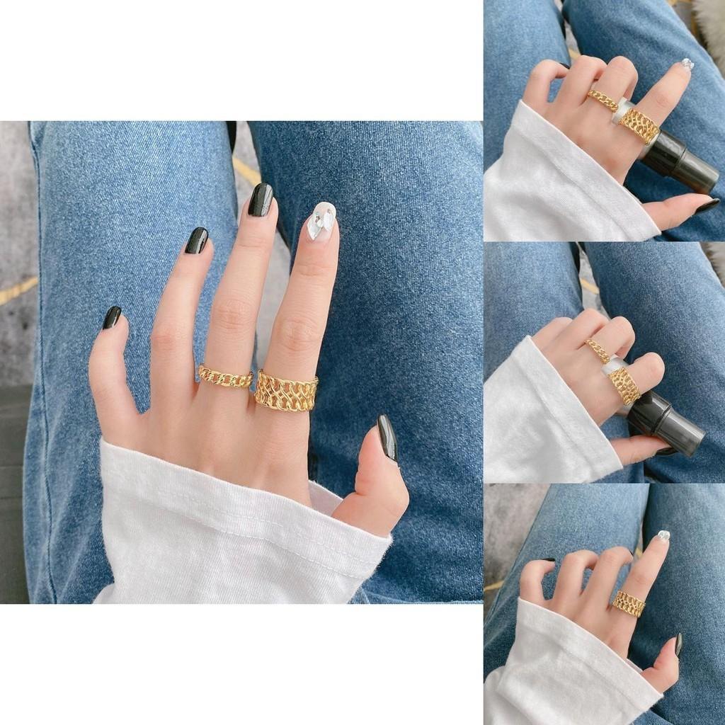 Fashionable 925 Pure Silver Ring For Women Chic Gold Circle Design With Vintage Charm