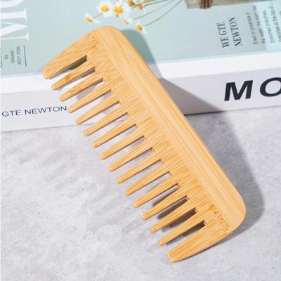 Bamboo Wide Tooth Comb Hair Brushes Detangling Combs Anti -Static Curly Hair For Women Men Smoothing Massaging Home Salon Use