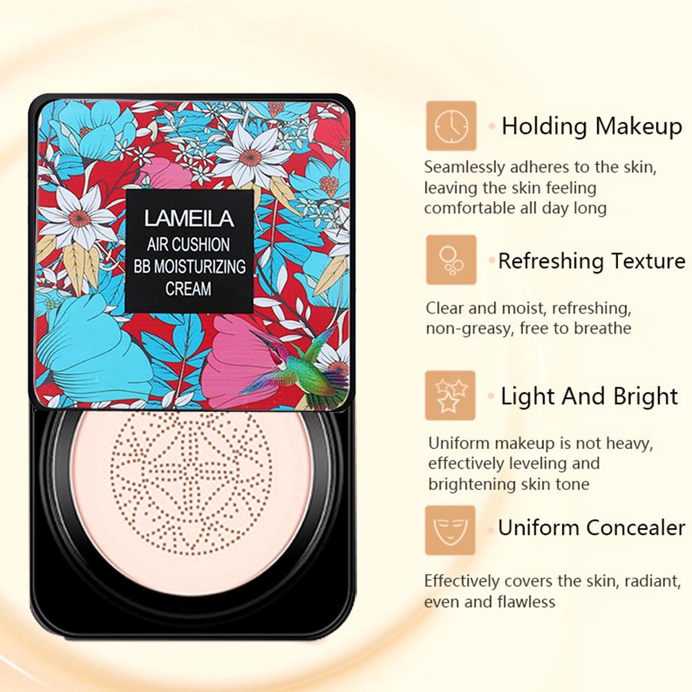 BB Air Cushion Moisturizing Foundation Concealer Mushroom Whitening Oil Control Rozjasňující CC krém na obličej