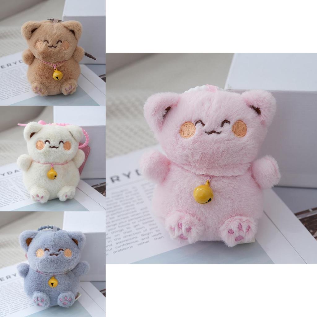Cartoon Adorable Soft Lucky Cat Plush Pin Stuffed Toy Diy Decor Accessory