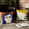 A-Aperol-Es Spritz Cushion Cover Birthday Anniversary Gifts Double Sided Printed Zipper Cushion Cover Soft Skin Bedding