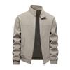 PU Leather Jacket Men's Velvet Suede Stand Collar Jacket Men's Loose Coat