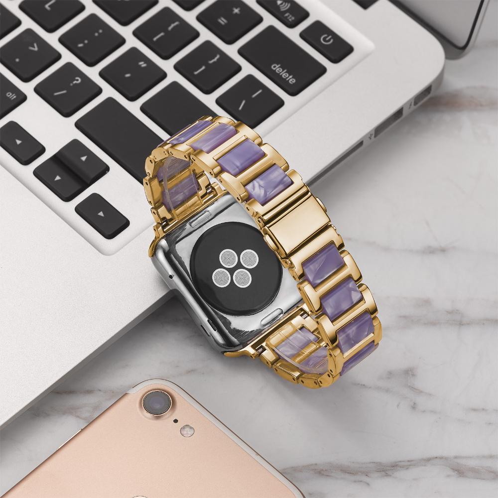 Hars+Metalen Band voor Apple Watch Ultra 3/2 Band 49mm 46mm 45mm 41mm 44mm 40mm 42mm Horlogeband iWatch Series 11 10 9 8 7 6 5 SE 3