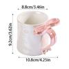 INS Bowknot Ceramic Mug Exquisite Ceramic Coffee Cup Safe Milk Container  Girl's Gift