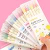 6pcs/set Classic Style Colors Double Tip Marker Pens Line Drawing Watercolor Pen for Calligraphy Student Art Painting School Stationary