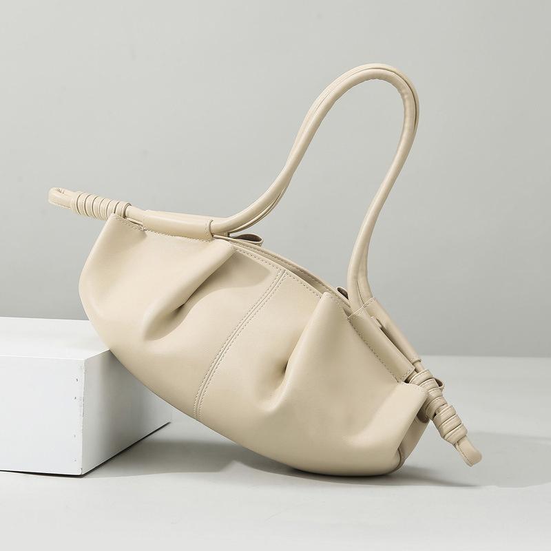 Brand Luxury Cloud Dumpling Bag Zipper Design Women's Bag Adjustable Shoulder Strap Crossbody Handbag Textured Underarm Bag