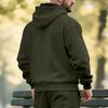 Men's Plus Velvet Solid Color Casual Sports Hoodie for Fall/Winter