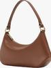 Ladies one-shoulder portable underarm bag soft leather fashion light luxury (brown)