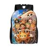 Epic Pirate Ship Luffy One Piece Backpack  Pretty Backpacks Student Unisex Workout High School Bags High Quality Rucksack