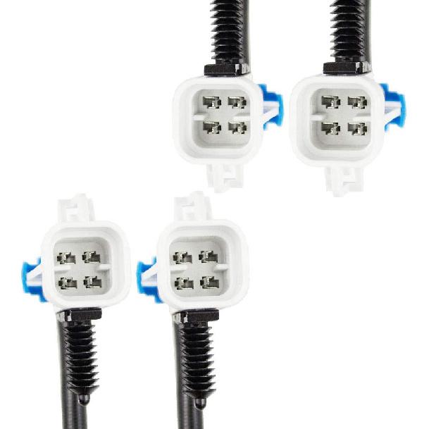 4PCS Oxygen O2 Sensor for 2003 2004 2005 Chevrolet Chevy Tahoe 5.3L; 2003-2005 GMC Sierra 1500 5.3L Upstream + Downstream Replace Number 12611127