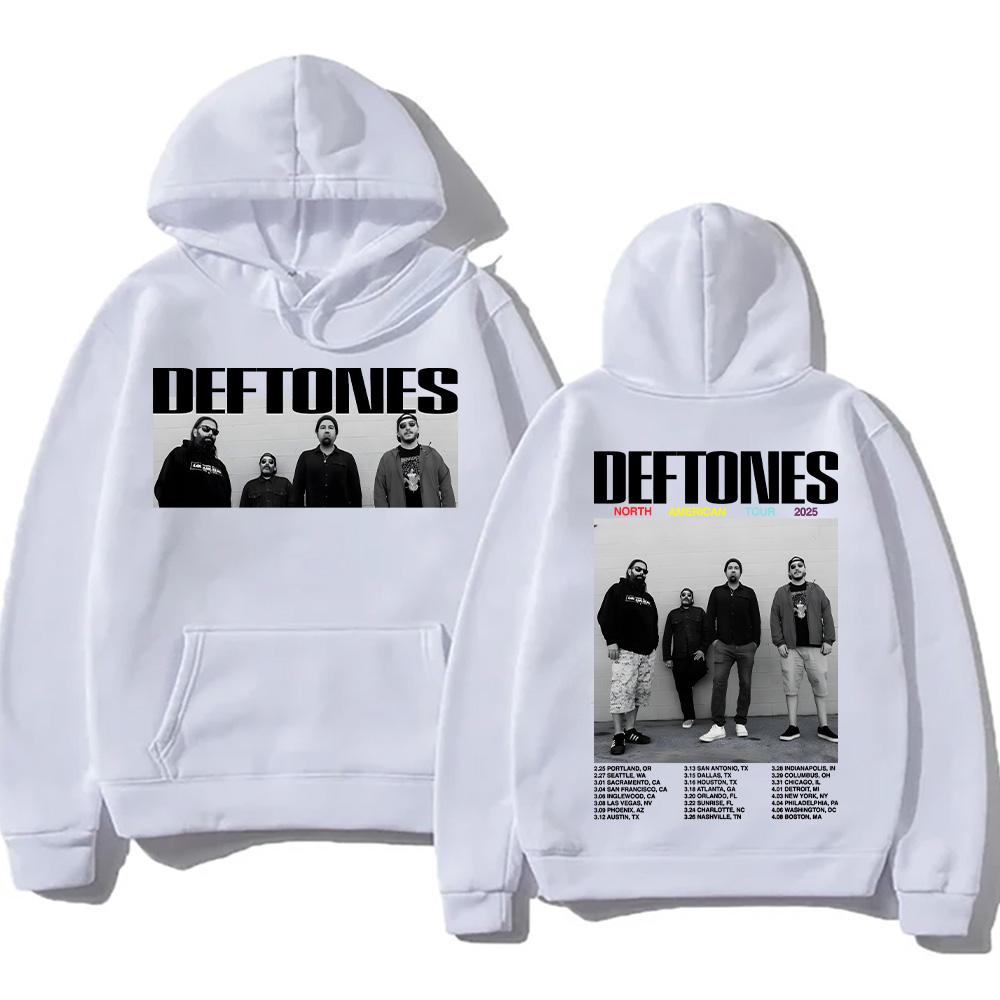 Deftones Tour 2026Hoodies Deftones New Creative Aesthetic Sweatshirts Retro Loose-fit Clothing Fall Unisex Streetwear Pullover Valentines Graphic Tops