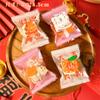 100Pcs 5.5x8.5cm Small Nougat Candy Chinese New Year Snowflake Crispy Packaging Machine Sealing Bags