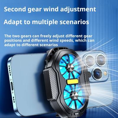 Wireless Mobile Phone Radiator Cooling Fan Semi-conductor Heat Dissipation Low Noise Rechargeable Universal Phone Radiator