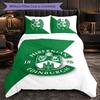 Biancheria da Letto a Tema Hibernian FC Set 3 Pezzi Copripiumino Biancheria da Letto Decorativa Per Stanza Adolescenti Decorazione Casa