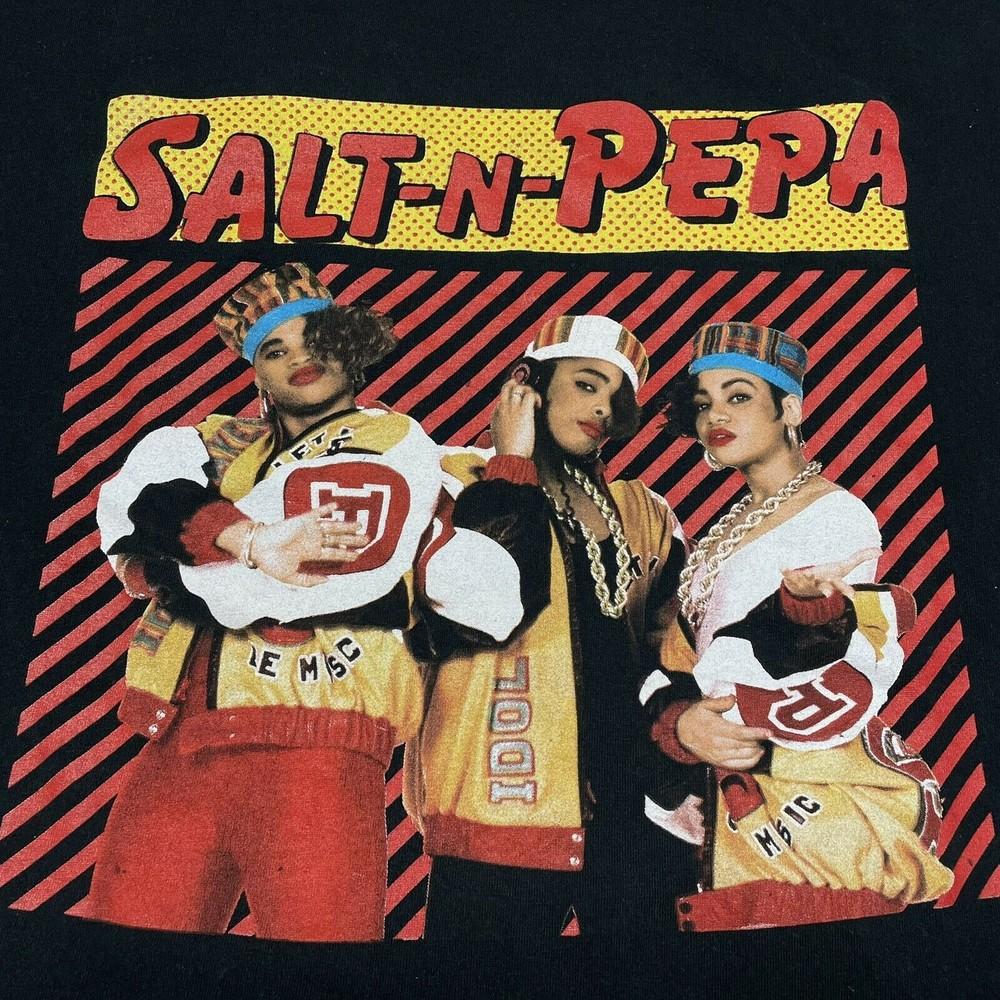 

Новый Хип-Хоп Гангста Salt N Pepa Подарки Черная Все размеры Футболка NG2392 Унисекс Футболка S