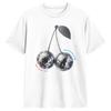KISSCO Disco Cherry Harrys Style Pop Inspired Design Cotton T-Shirt For Adult Summer Retro T Shirts O-Neck Tees Loose Clothing