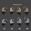 Moon Butterfly Enamel 316L Stainless Steel Nose Stud & Earring Piercing Jewelry